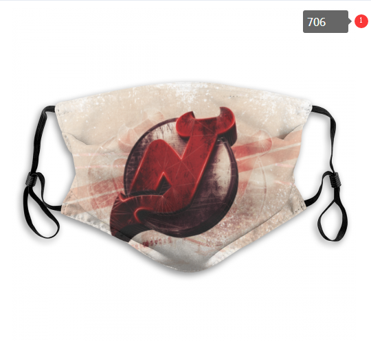 NHL New Jersey Devils #7 Dust mask with filter